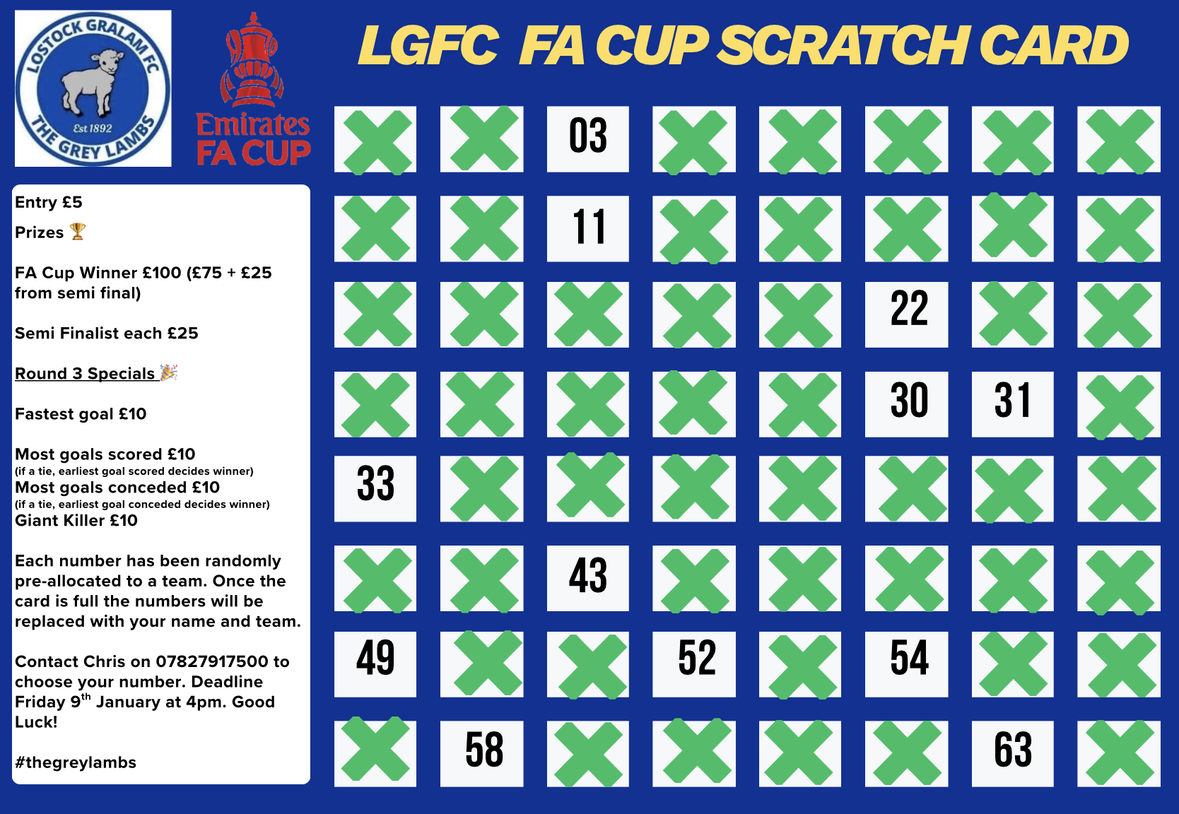 LGFC FA CUP DIGITAL SCRATCHCARD
